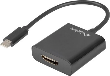 Adaptador USB‑C a HDMI, 15 cm, negro