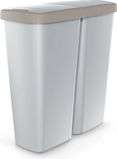 Cubo de basura Compacta Q Duo 50 l para la separación de residuos