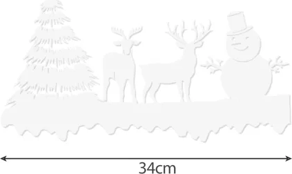 Tamaño de la decoración 34 cm