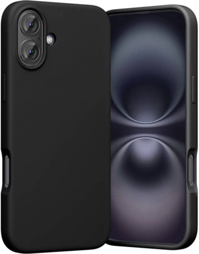 Funda de silicona Vention para iPhone 16 Plus con MagSafe, negra