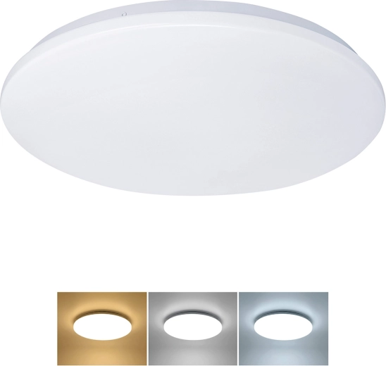 Lámpara de techo LED Solight Plain 24 W 1920 lm 3CCT IP44, redonda, 38 cm