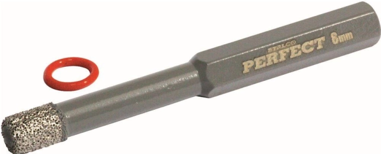 Broca diamantada para baldosas 12 mm con vástago hexagonal STALCO