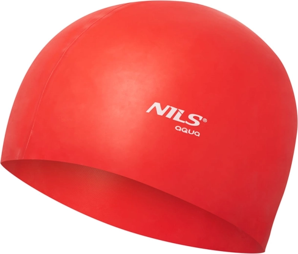Gorro de natación de silicona NILS Aqua NQC RD01 rojo