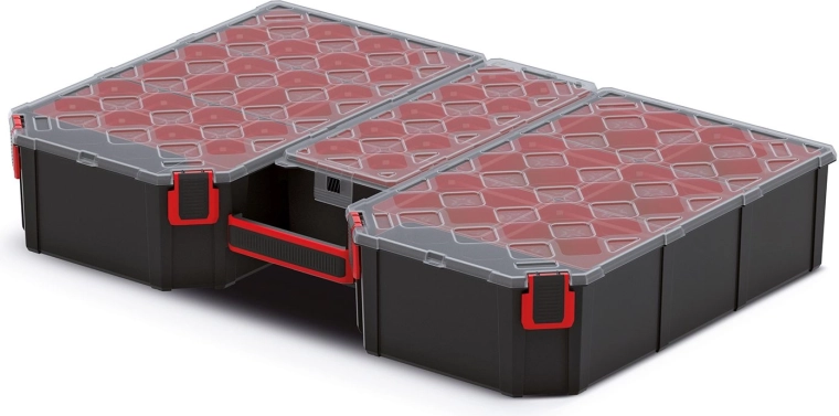 Organizador alto TAGER con tapa transparente 577 × 390 × 105 mm