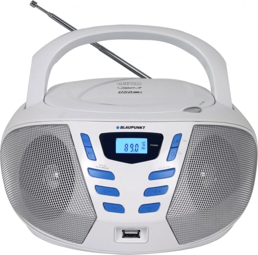 Boombox Blaupunkt BB7WH con FM PLL CD/MP3/USB/AUX
