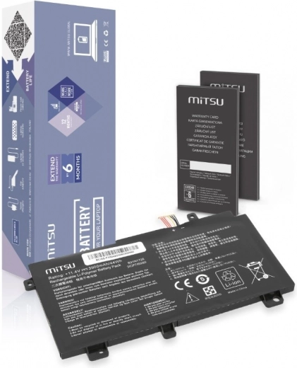 Batería Mitsu para Asus FX504 FX505 FX80G 3900 mAh