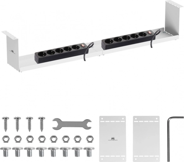 Organizador compacto de cables bajo mesa Maclean MC-107