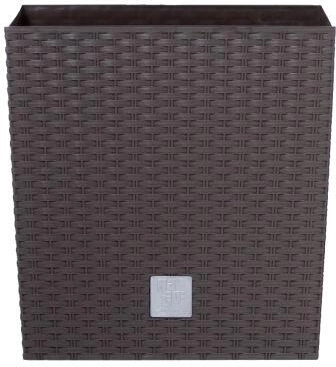 Macetero Rato Square 32,5 × 32,5 × 61 cm, marrón oscuro