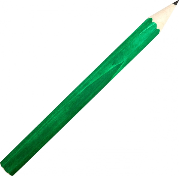 Fauna lápiz grande de madera verde oscuro