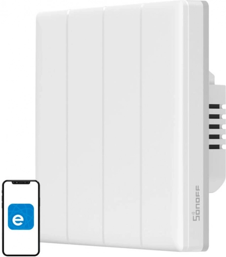 Interruptor de pared táctil inteligente Wi‑Fi Sonoff TX T5 4C