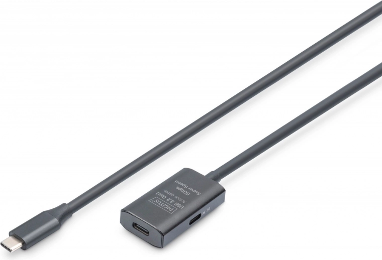 Cable alargador activo USB-C a USB-C, USB 3.2 Gen1, 5Gbps, 5 m