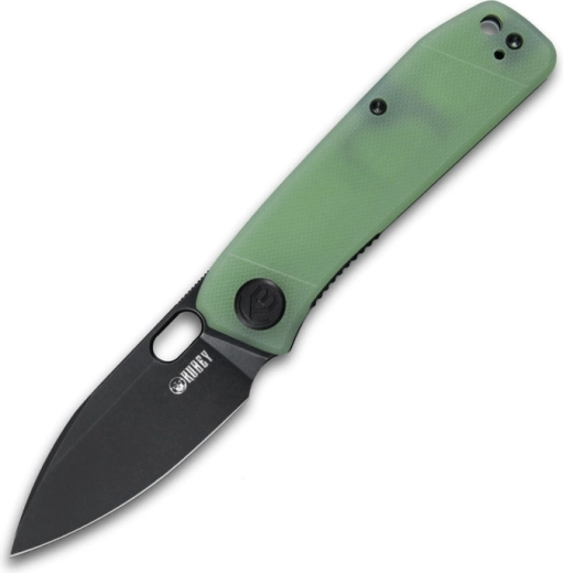 Navaja de bolsillo Kubey Hyde KU2104C 7,5 cm, negro, Jade verde pálido, G10, clip