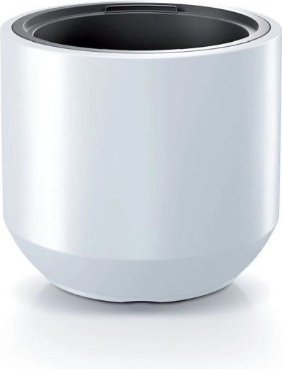 Maceta con inserto HEOS 30 cm – blanca, interior y exterior