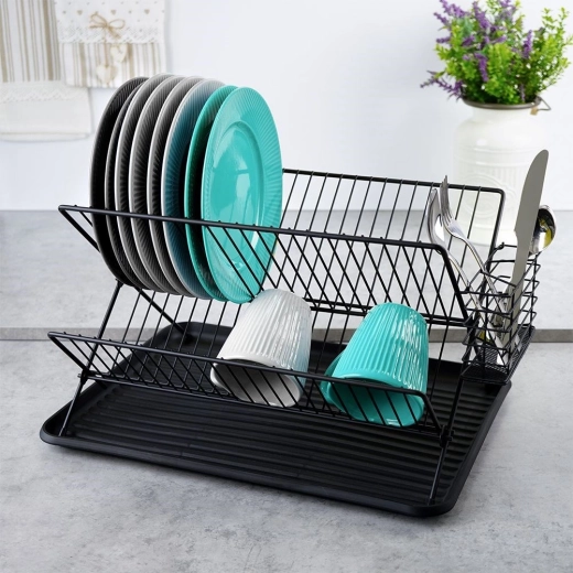 Capacidad de dos niveles para 21 platos