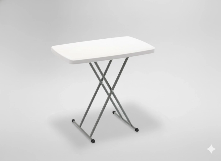Mesa turística y de catering plegable con altura regulable 76,5 × 49,5 cm