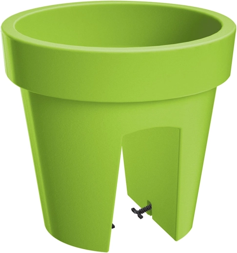 Maceta para barandilla LOFLY Railing 24,5 cm, color lima