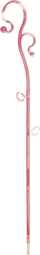 Soporte para orquídeas Decor III rosa transparente 39 cm