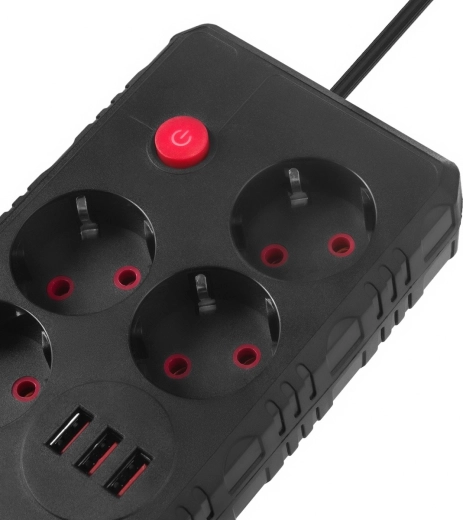 3× USB integrados para carga rápida