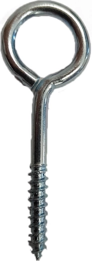 Ojillo cerrado con rosca, galvanizado 50 × 20 × 5 mm (100 uds)