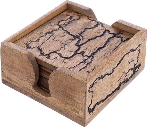 Madera de mango natural con un tono cálido