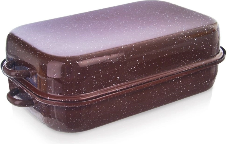 Asadera esmaltada con tapa 4 l
