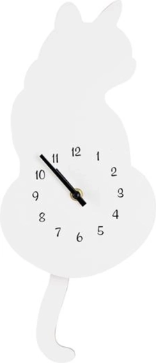 Reloj de pared Toro – gato blanco 40 cm