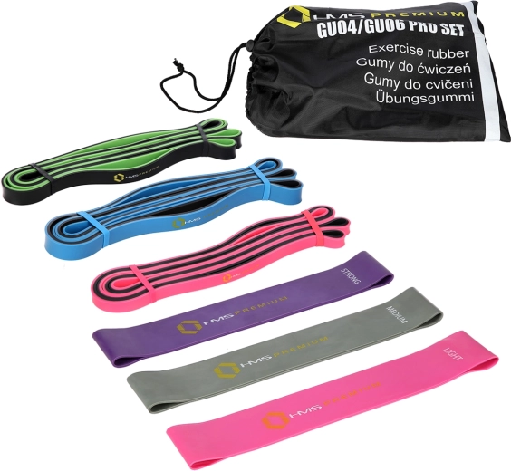 Juego de bandas de resistencia HMS Premium GU04 y GU06