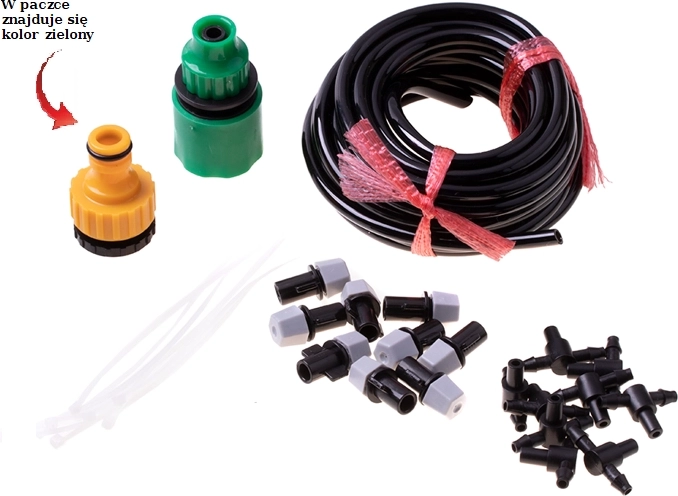 Kit de riego cortina de agua 30 m con 30 boquillas