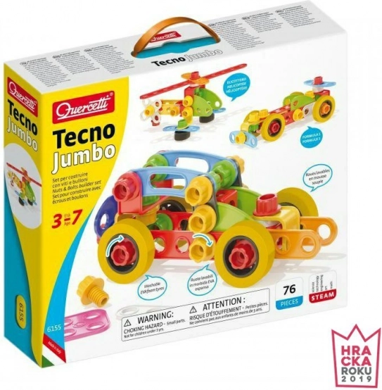 Quercetti juego de construcción Tecno Jumbo – set de construcción creativo para niños