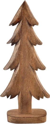 Decoración de madera en forma de árbol de madera de mango 32 cm