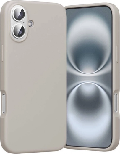 Funda de silicona Vention para iPhone 16 Plus con MagSafe (gris)