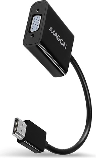 Adaptador AXAGON HDMI a VGA con audio y alimentación microUSB