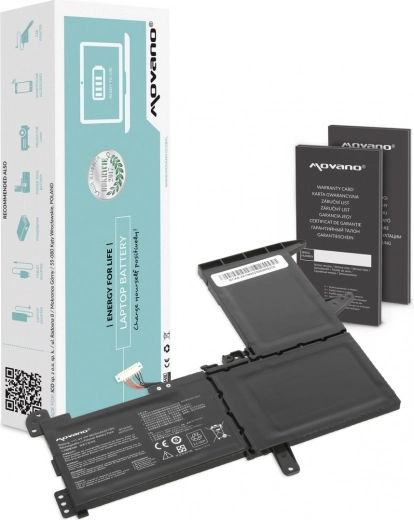 Batería Movano B31N1637 para Asus VivoBook S15 S510/F510 3600 mAh (41 Wh)