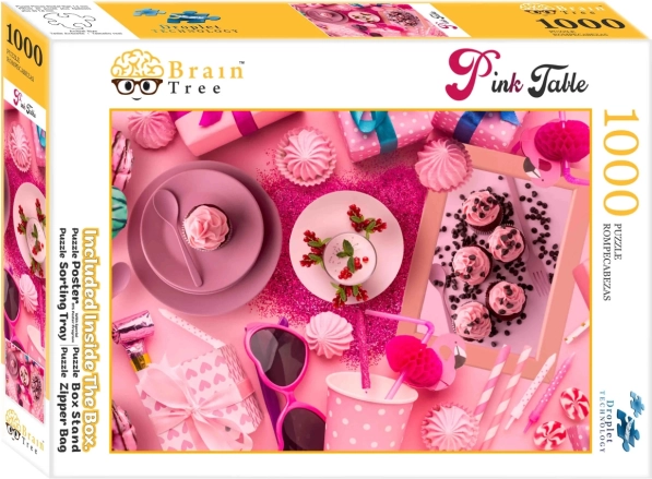 Puzzle Brain Tree Servido en rosa