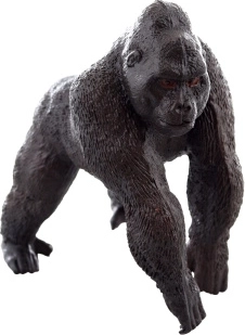 Figura de plástico de gorila