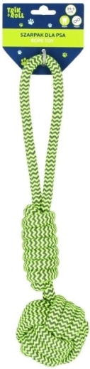 Juguete de cuerda para perro verde de cuerda de algodón