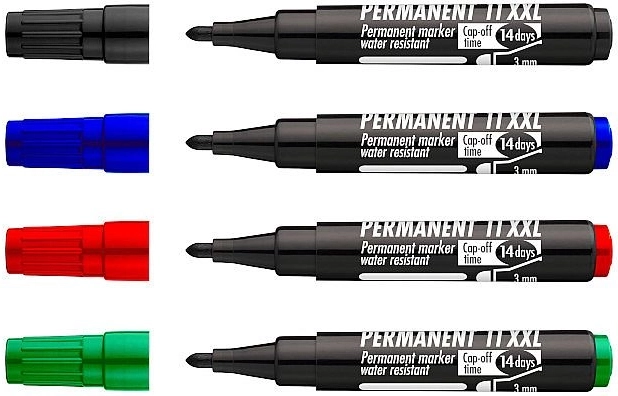 Rotuladores permanentes CONCORDE 11 XXL – set de 4 uds.