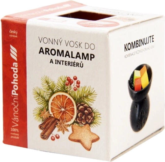 Cera perfumada para aromalámpara Navidad acogedora – cubos 8 uds