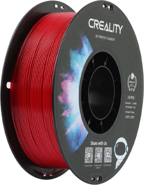 Filamento PETG rojo CREALITY 1,75 mm