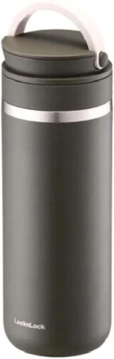 Termo de acero inoxidable con asa LocknLock Metro Two-Away 475 ml caqui