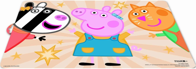 Mantel individual de plástico PEPPA PIG 43 × 28,1 cm