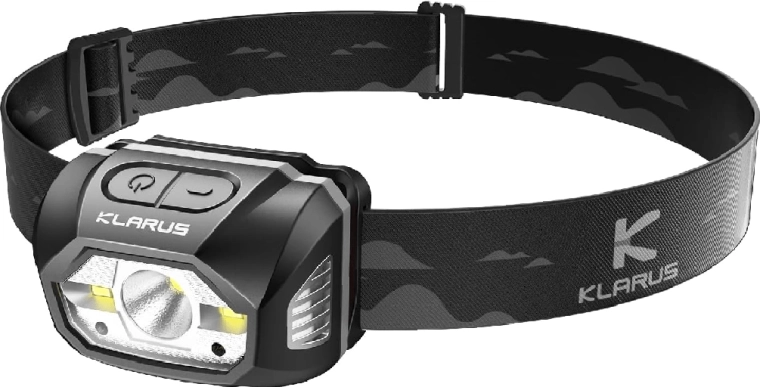 Klarus HM1: frontal recargable gris con sensor de movimiento, 440 lm, 1800 mAh