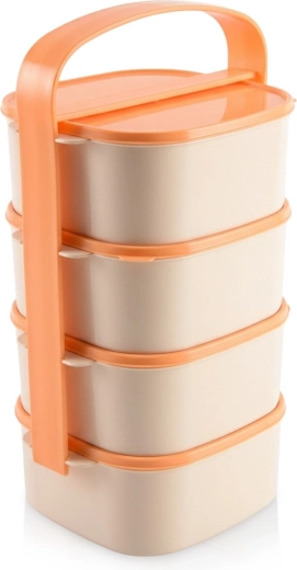 Fiambrera de plástico de 4 niveles 4×1,15 l ORION