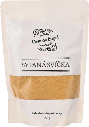 Cera para velas vertible beige con 4 mechas 250 g