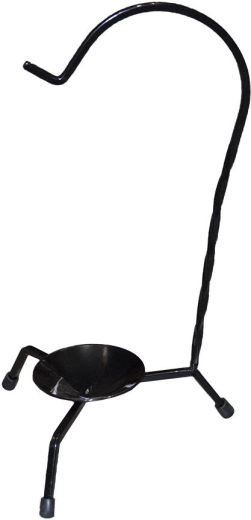 Soporte metálico para caldero de servir con gancho – negro