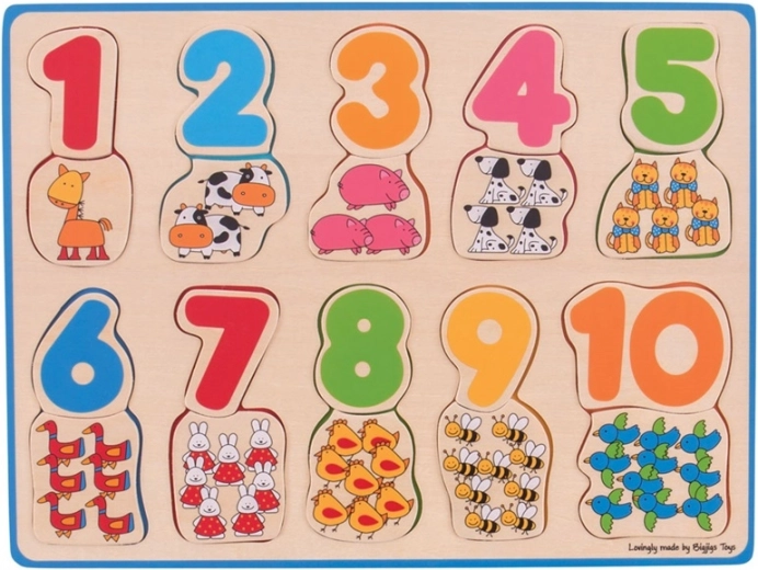 Puzzle de conteo Bigjigs Toys
