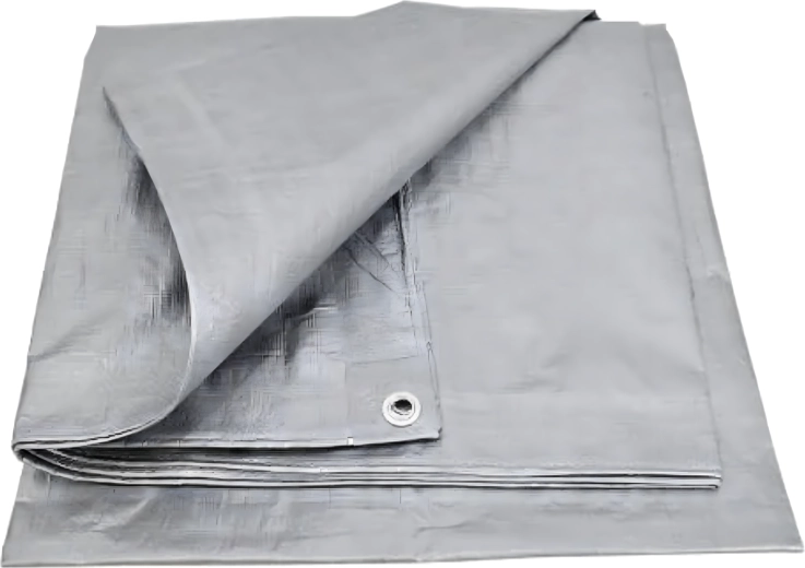 Lona protectora UV 2 × 3 m, 60 g/m², plateada