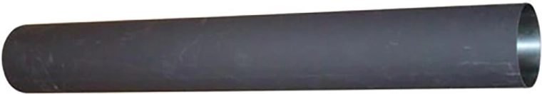 Tubo de humo 160 mm, longitud 750 mm, grosor 1,5 mm, negro