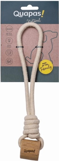 Quapas! Lasso juguete para perros de madera de cafeto para tira y afloja