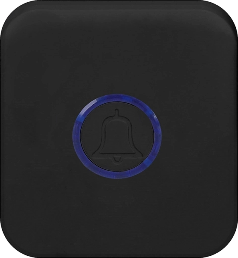Timbre inalámbrico Solight para enchufe con pulsador sin batería 150 m negro